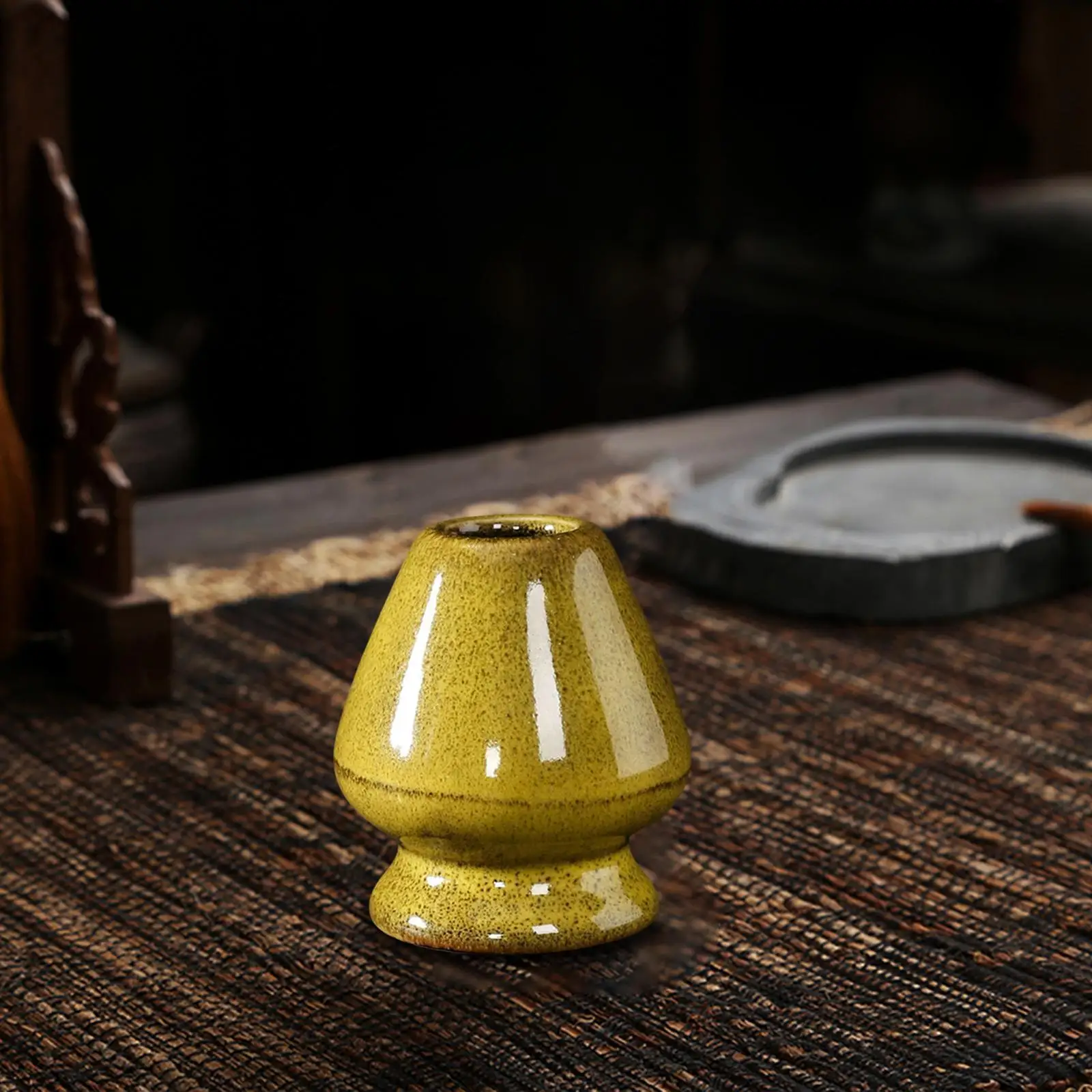 Matcha Whisk Stand, Tea Sieve Holder, Tea Scoop Holder, Handmade Ceramic Tea Set Stand, Tea Ceremony Utensil, Chasen Stand