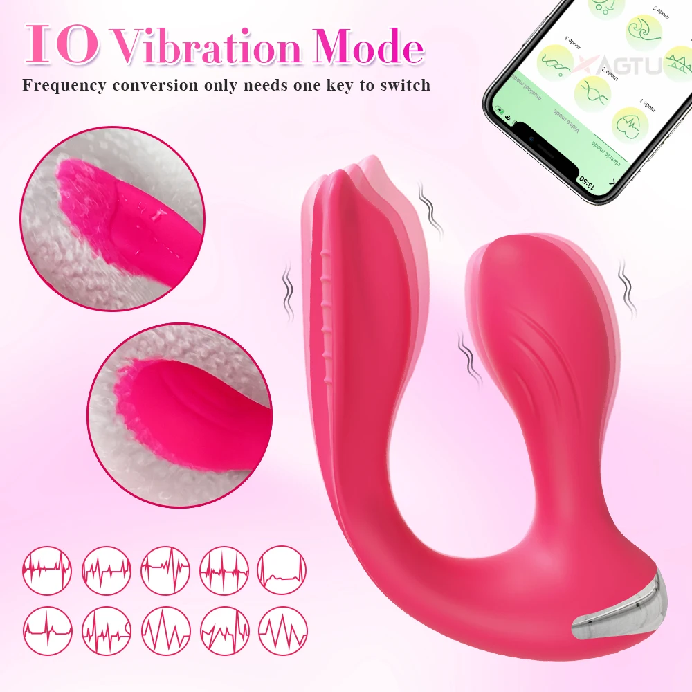 Bluetooth APP Vibrator for Women Butt Plug G Spot Dildo Prostate Massager Wearable Anal Plug Sex Toys for Adults Couples