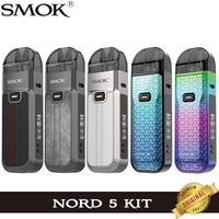 Original SMOK Nord 5 Pod Kit 80W Vape with 2000mAh Battery 5ML Nord 5 Cartridge RPM 3 Mesh Coil Electronic Cigarette Vaporizer