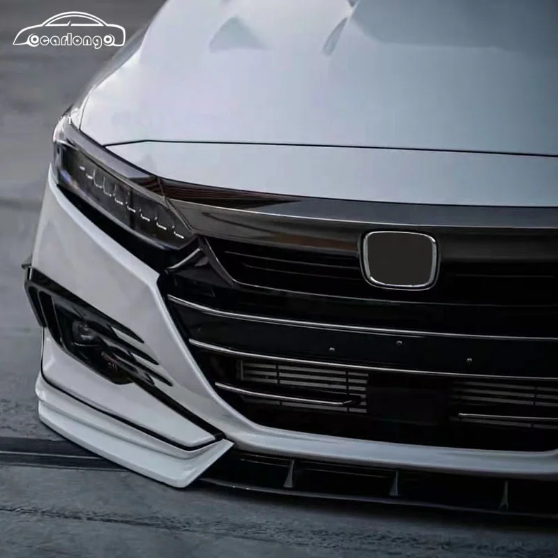 New Product 2021 Car Body Kit Front Lip Rear Lip Side Skirts CV 650 Style for Honda Accord 2016-2021 4