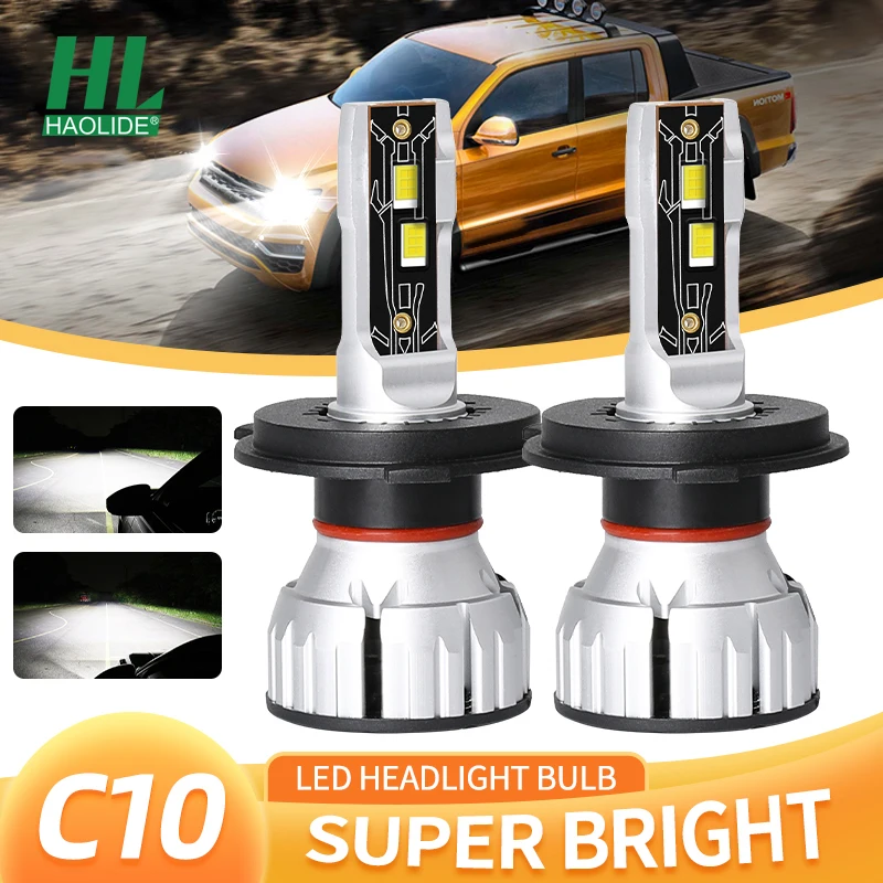 

HAOLIDE LED Car Canbus Headlight Bulb Auto Diode Lamps 110W Driving Running Lamp H1 H4 H7 H11 9005 HB3 9006 HB4 Led Turbo Lamp