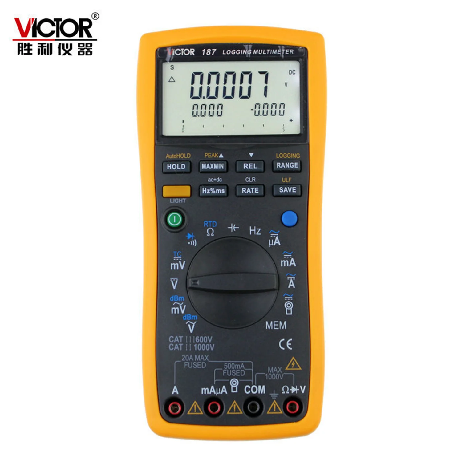 VICTOR 187 Recording True RMS Universal Meter Digital Multimeter with USB Multi-purpose Multimeter VC187 Electrical multimeter.