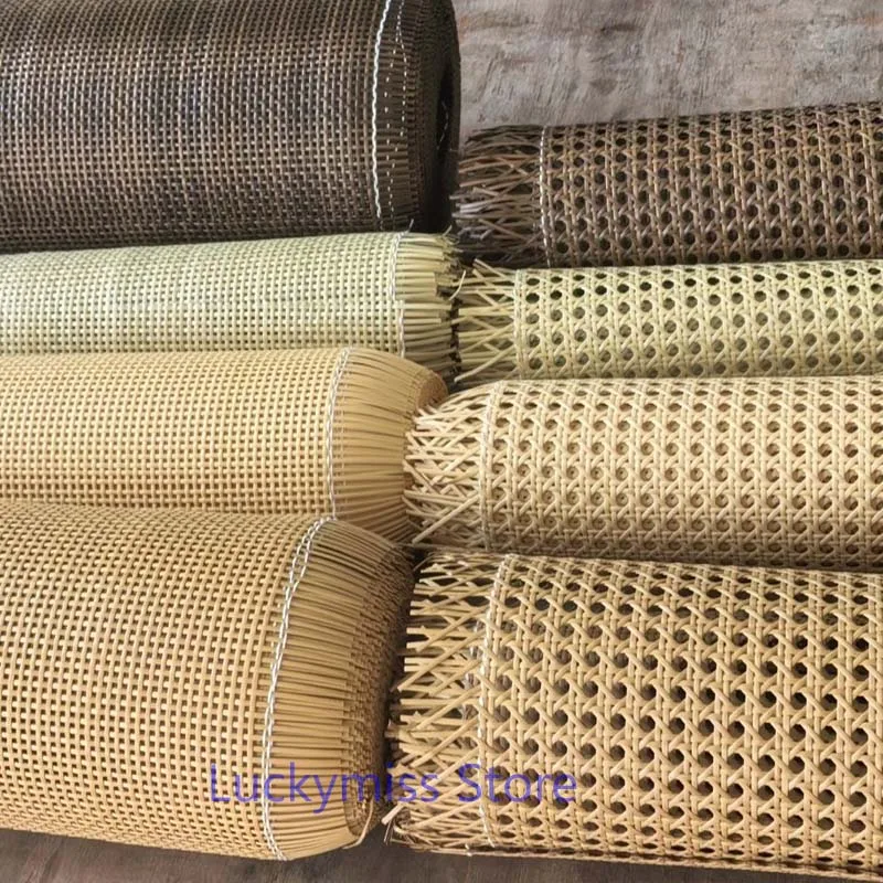 Hollow Lattice Plastic Rattan Cane Webbing Roll Synthetic Wicker Decorative Material for Furniture Chair Cabinet Wardrobe Door