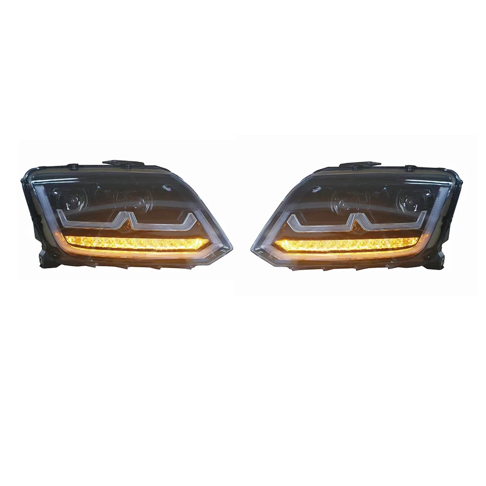 Car LED Dual Projector Front Headlight Fit For 2008-2023 Volkswagen Amarok V6 Pick-up Off-road Modified Pickup Headlamp Assembly