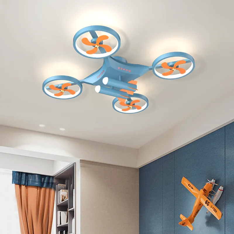 New 110V 220V Nordic Ceiling Fan Living Room Led Invisible Fan Lamp Ceiling Bedroom Fan Remote Control Reversible Blades Fans