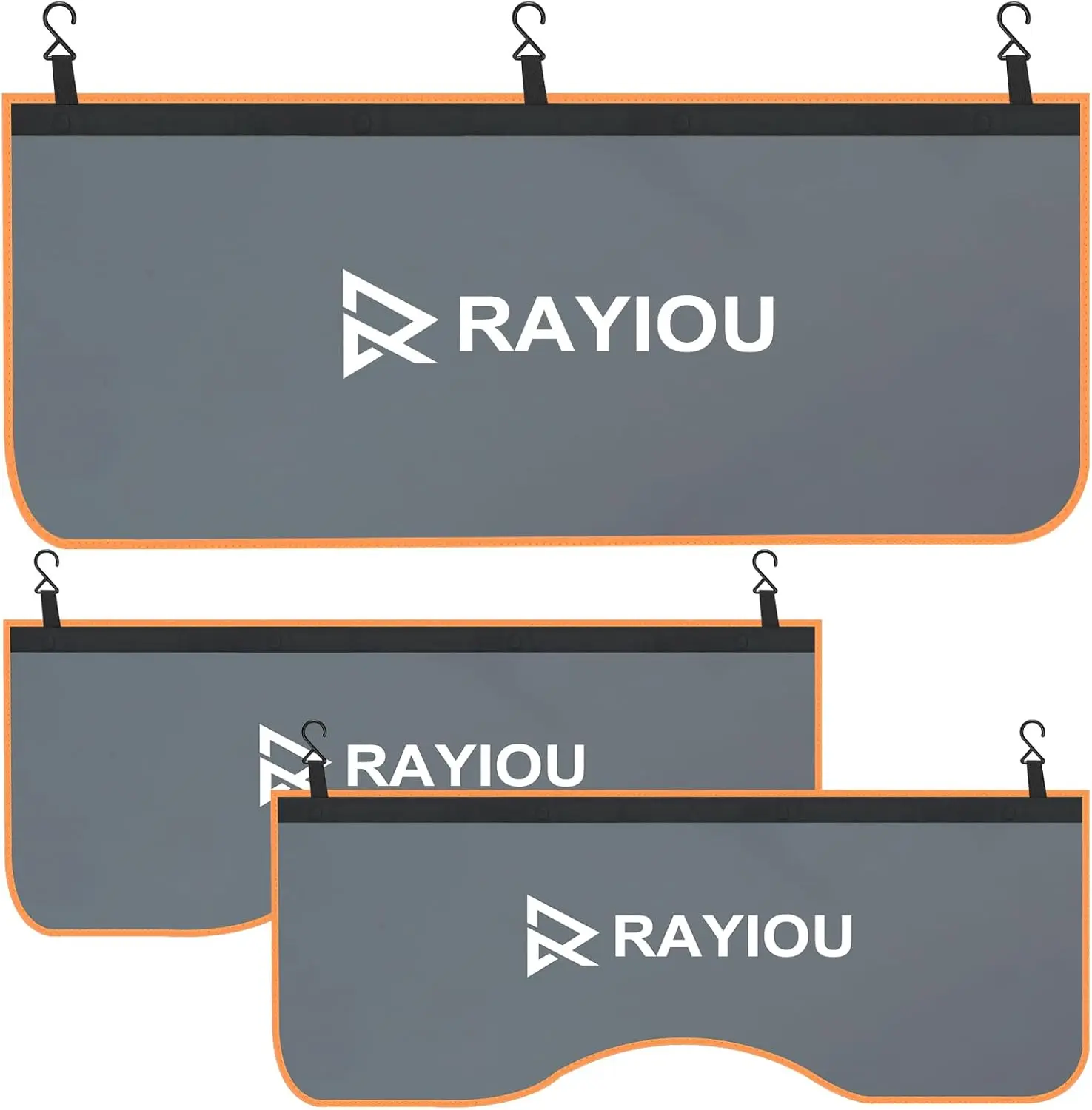 Capas duráveis para pára-choque de carro de 3 peças, proteção antiarranhões para caminhão sedan SUV - tamanho M