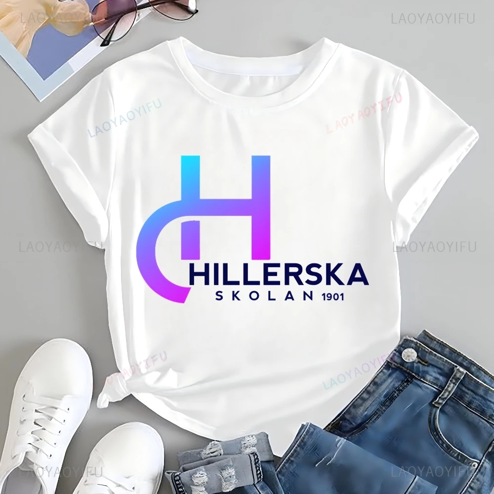 Young Royal Hillerska Skolan Print T-shirt Top Hillerska Skolan Trend Short Sleeve Unisex Shirt Graphic Oversized T-shirt