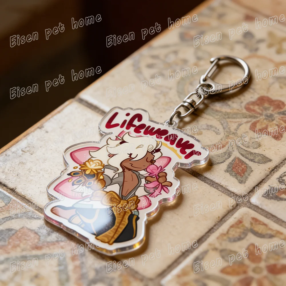 Game Ow Chibi Keychains for Women Accessories Bag Charm Mercy Dva Kiriko Cartoon Gaming Keyrings Jewelry Friends Birthday Gifts view 5