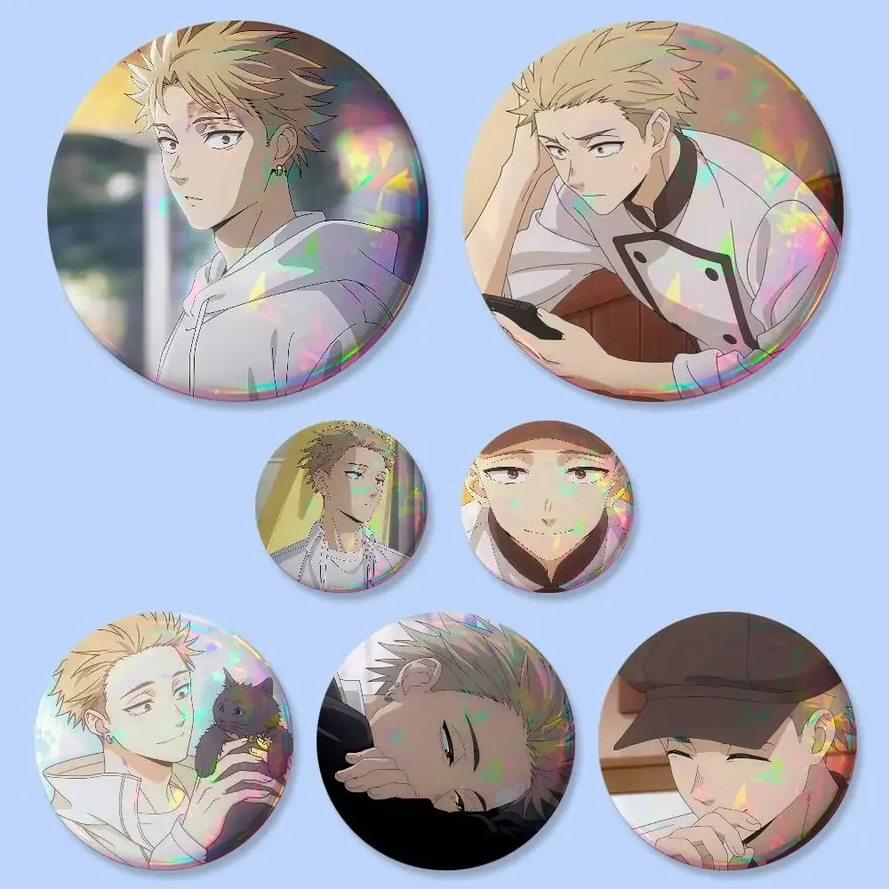 Tsumugi Rintaro Anime-Figur Abzeichen Button Runde Kreative Anstecknadel Brosche Taschen-Deko Accessoires Fans Sammlerstücke Freunde Geschenke