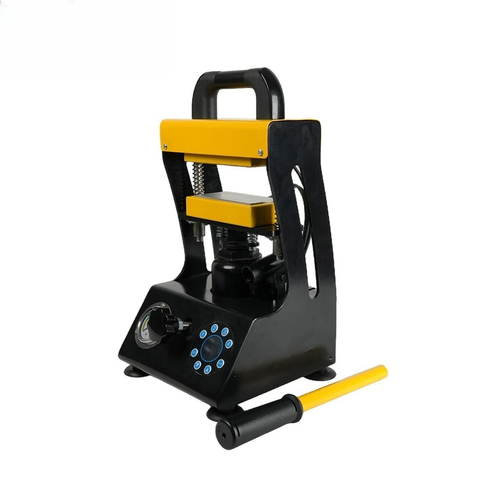 

Double-sided heat transfer machine 6 * 12cm manual hydraulic laboratory tablet press 10 tons high pressure machine