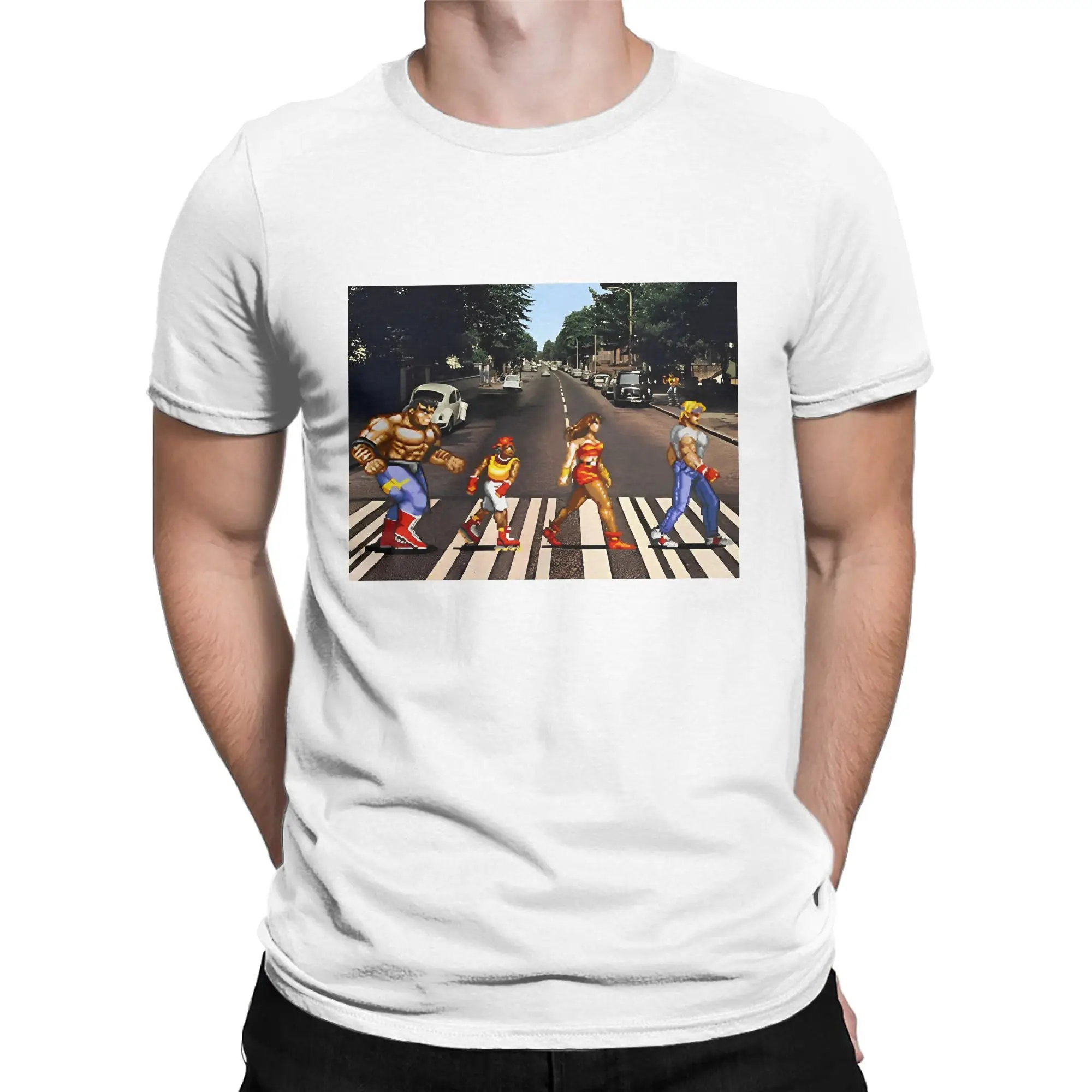 Vintage Streets of Rage Album Inspired T-Shirts for Men Round Neck Pure Cotton T Shirt  Short Sleeve Tees Gift Idea Tops