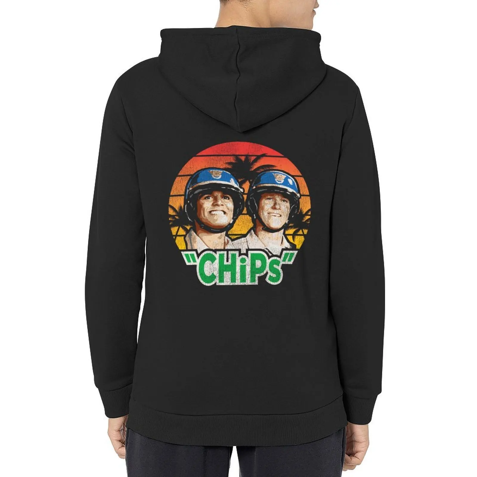 

CHiPs TV Show Retro Worn Hoodie men's sweat-shirt autumn jacket men graphic t shirts men blouse anime hoodie