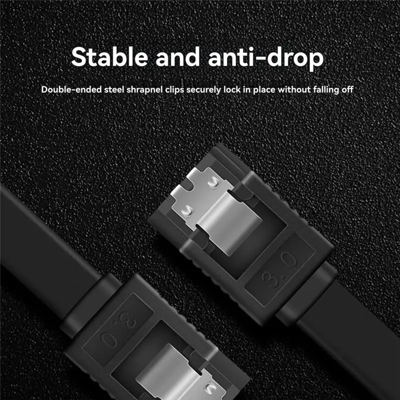 Efficient SATA3.0 Data Transmission Cable SATA HDD SSD Drive Writer PC Laptop 6Gbps Quick Data Cord Straight