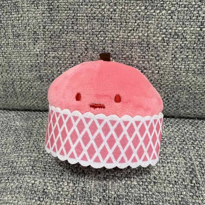 Apple น่ารักการ์ตูนตุ๊กตา Plush Mini กระเป๋าเป้สะพายหลังจี้ของเล่นสไตล์ญี่ปุ่นมุม Biological ซูเปอร์มาร์เก็ต Series Key Chain ของขวัญ