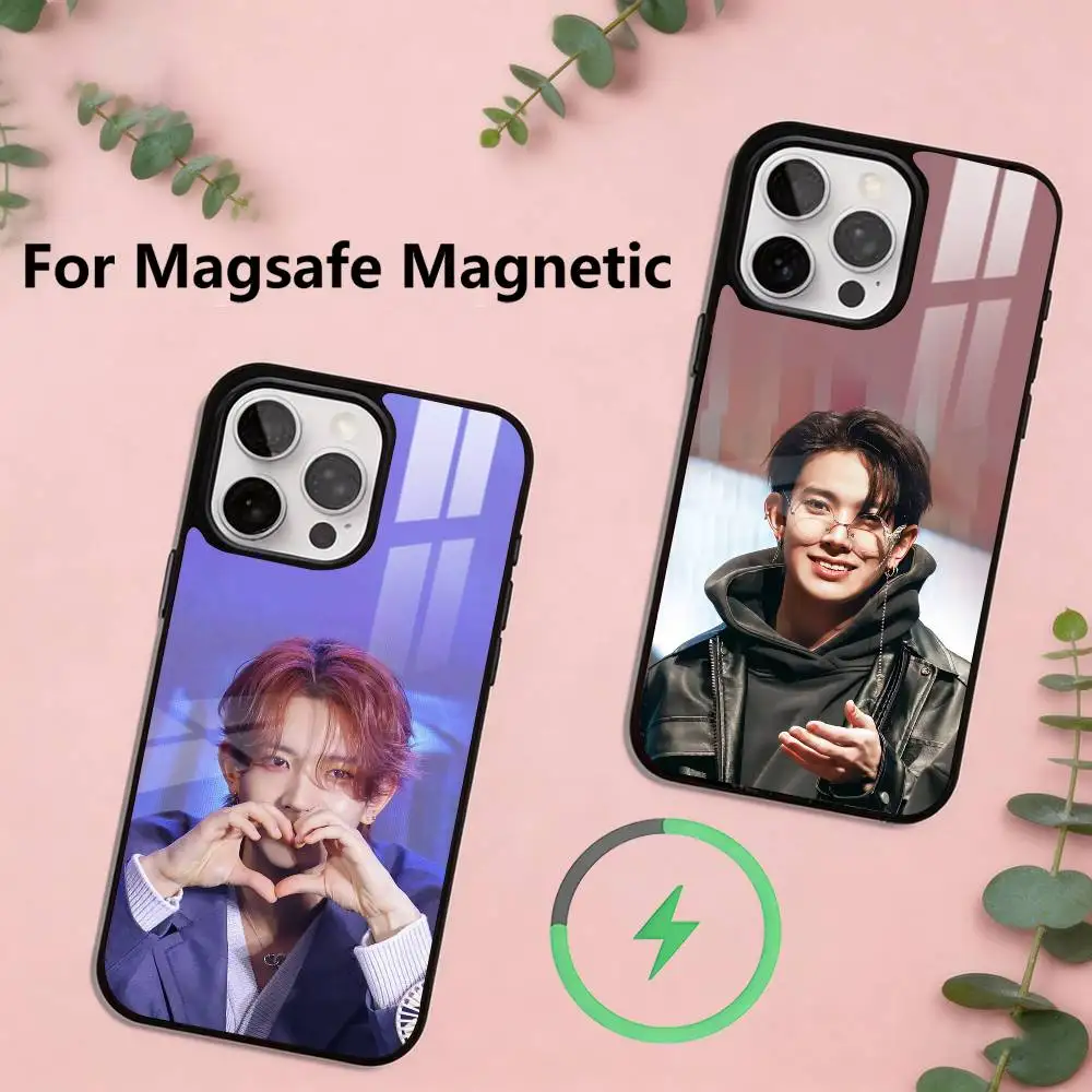 

H-Heeseung L-Lee Phone Case For iPhone17,16,15,14,13,12,11 Plus,Pro Magnetic with Magsafe Wireless Charging