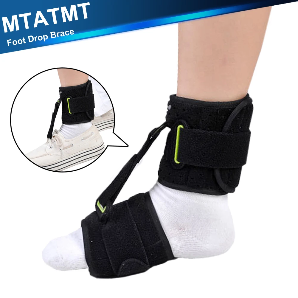 Foot Drop Brace & Ankle Orthosis Plantar Fasciitis Night Splint for AFO Achilles Tendonitis Arch Foot Dorsal Flexion Pain Relief