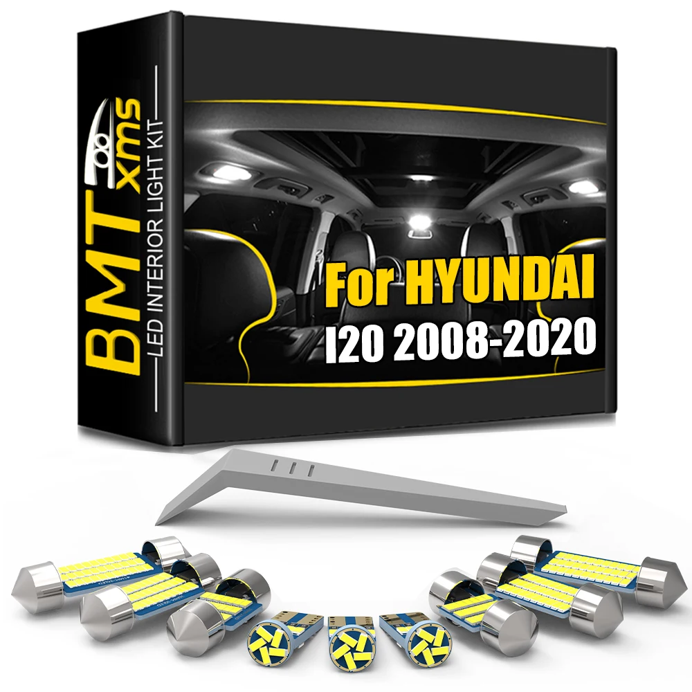 

Комплект светодиодного внутреннего освещения BMTxms для Hyundai i20 PB PBT GB IB 2008-2015 2016 2017 2018 2019 2020, аксессуары для купольной лампы багажника