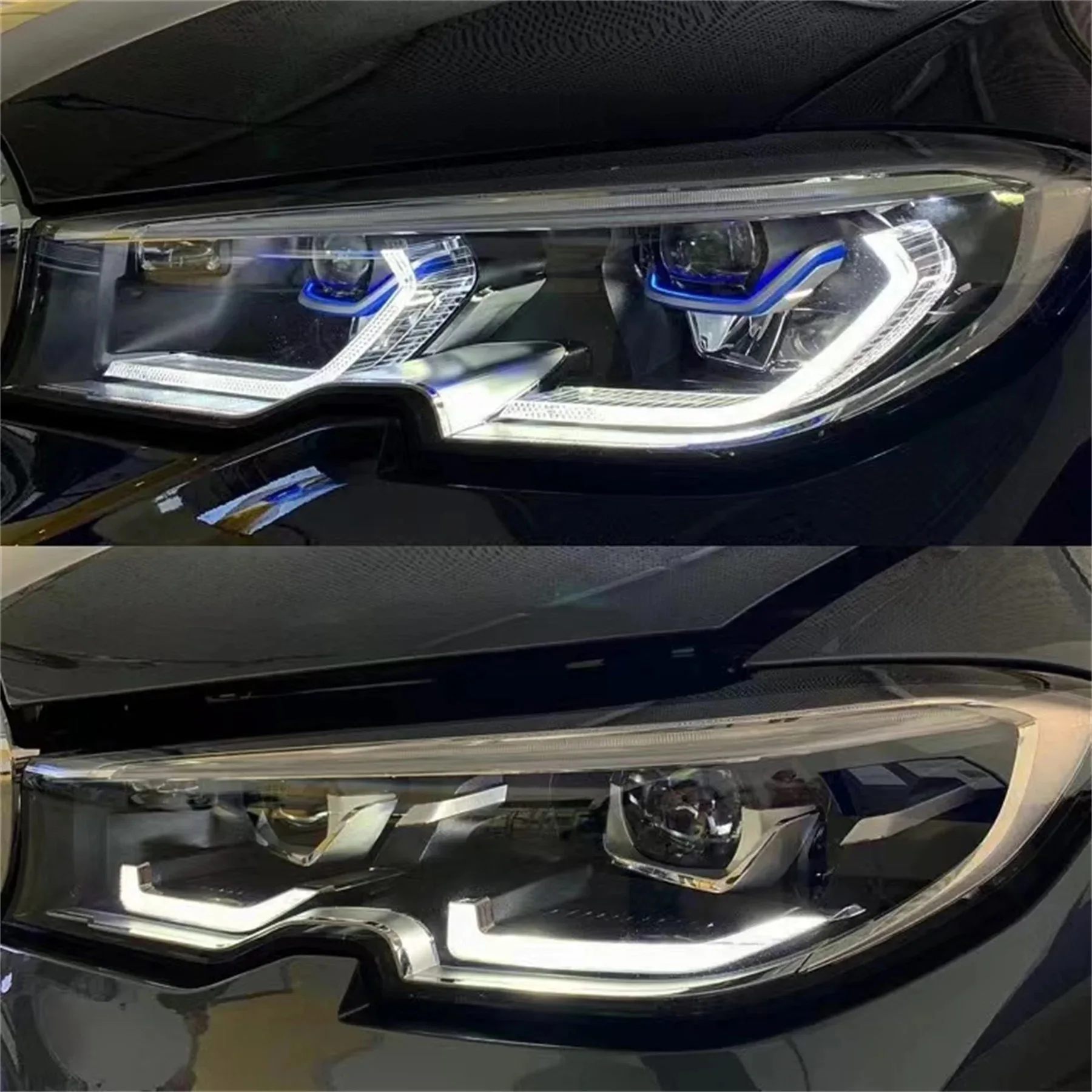 Suitable for BMW 3 Series G20 modified laser headlights to upgrade to a fashionable version of plug and play modified headlights