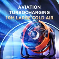 Camping Fan 20000mAh Rechargeable Portable Fan Air Circulators 4 Speed Adjustment & 360° Rotation Wireless Tent Ceiling Fans