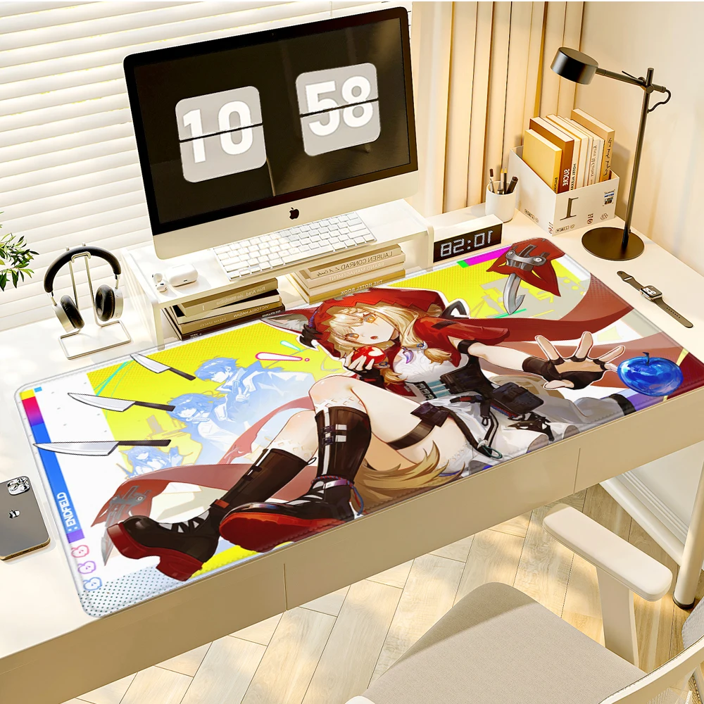 HYBXAXC Arknights Endfield Mauspad, Anime Girl Rossi Mauspad, großes Mauspad, Gamer XL, Laptop-Teppich, Gaming-PC-Zubehör, Schreibtischunterlage