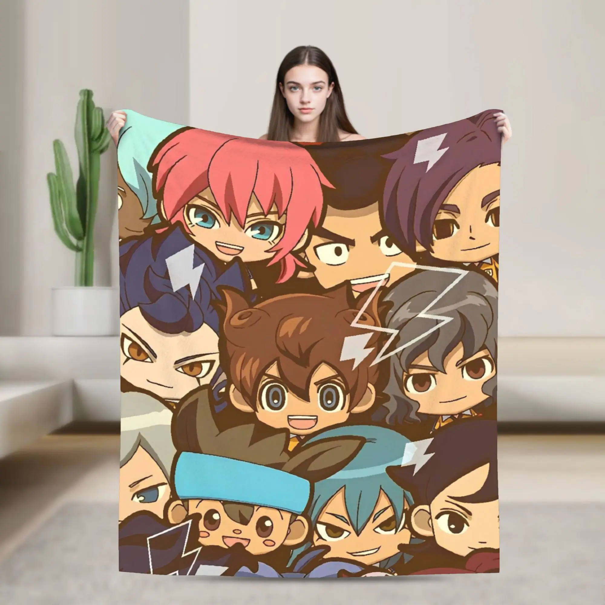 Inazuma Eleven Axel Blaz gouenji  Blankets Quality Warm  Throw Blanket Spring Decorative Couch Bed Fashion Bedspread