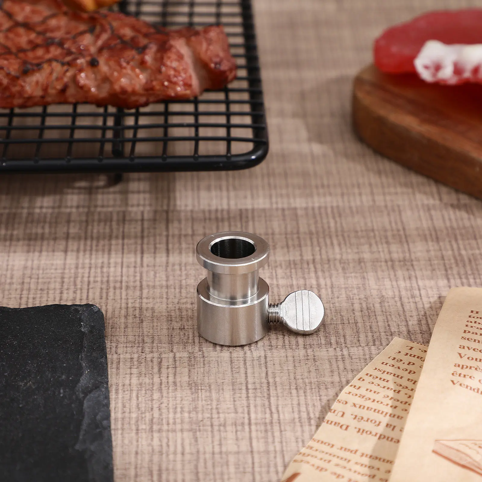 Bbq Counterweight Weight Balance Bushing Stainless Steel Rotisserie Roller Bushing Spit Rod Limiter Heavy Duty Grill Accessories