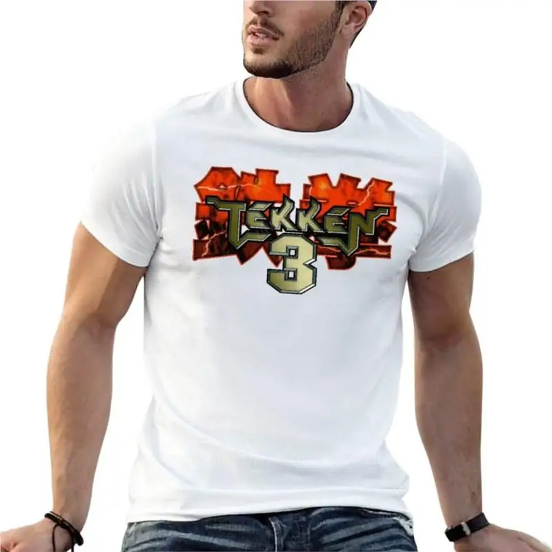 Image of Tekken 3 Übergroße T-Shirts für Herrenbekleidung, kurzärmeliges Streetwear-T-Shirt in Übergröße