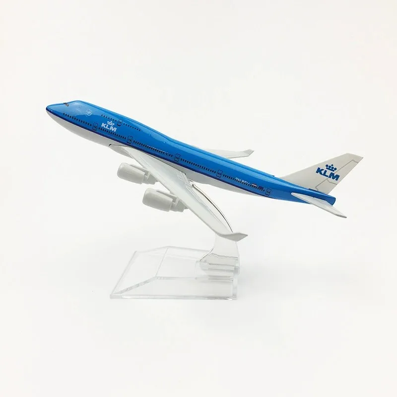 16cm KLM Royal Dutch Airways B777 Aircraft Model 1/400 Scale Plane Metal Airplane Diecast Boy Hobby Collection Display Gifts view 3