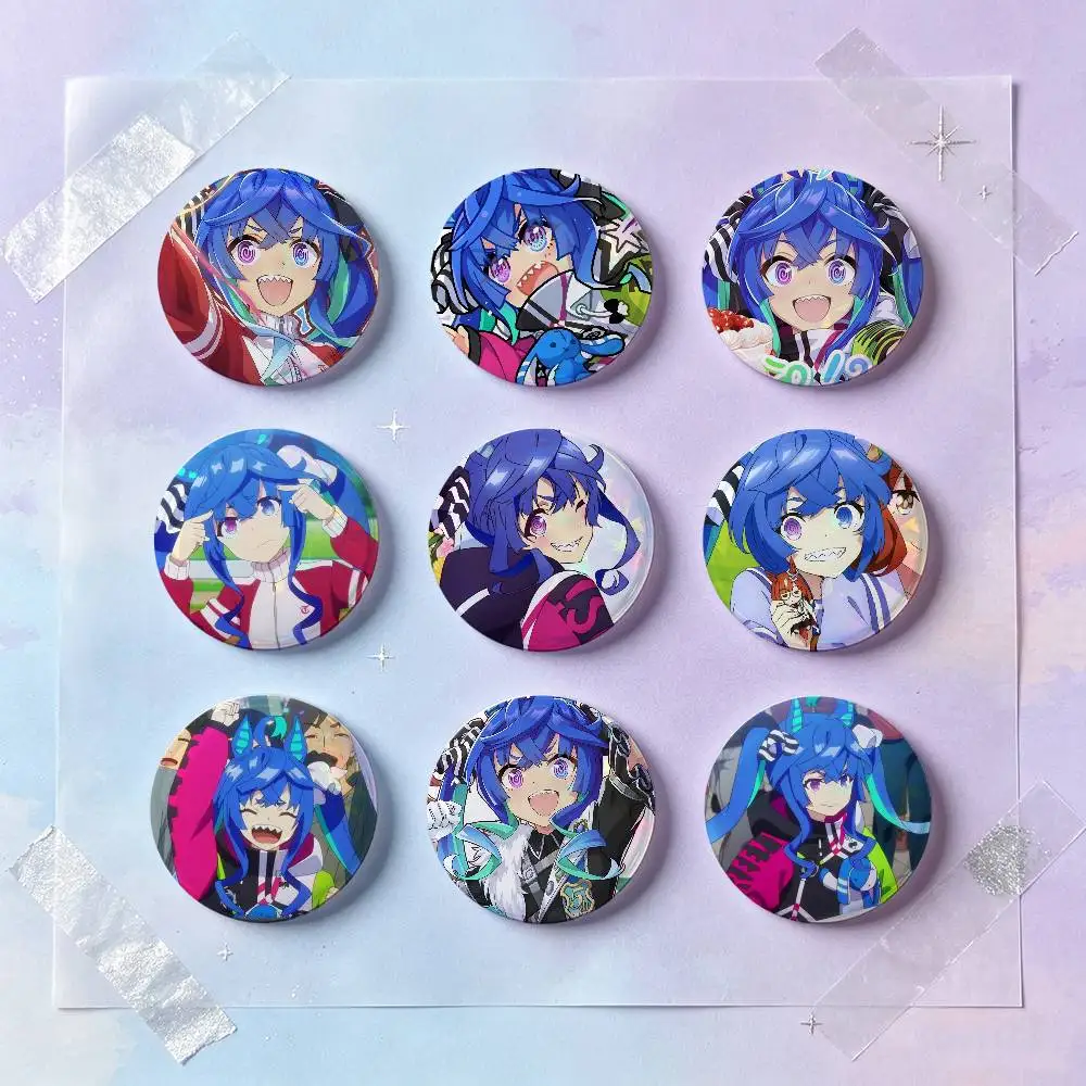 Twin Turbo Anime Figure Badges 25 32 44 58 75 Mm Round Cosplay Pin Bag Decor Fans Collect Friends Gifts Brooch Souvenir