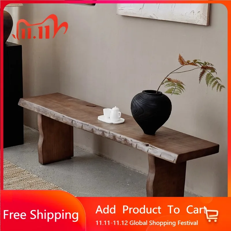 

Wooden Vintage Step Stool Vanity Chair Pouf Salon Nordic Bench Seat Shoe Small Foot Stool Designer Tabouret Balcony Furniture