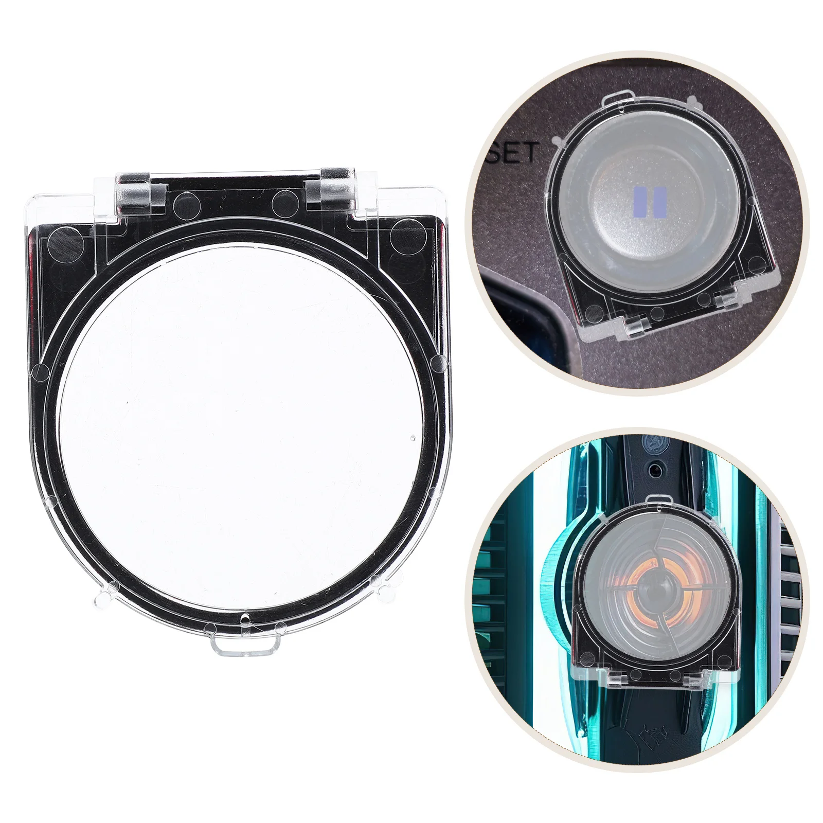 

Computer Power Button Cover Transparent Switch Protector Guard Prevent Accidental Shutdowns Multifunctional Design for Pc