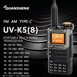 Quansheng Uv K6 5W Walkie Talkie Uv-K58 Uv-K5(8) Two Way Radio Usb-C Direct Charge Multi Band Am Fm Uhf Vhf Dtmf Upgrade Of Uvk5