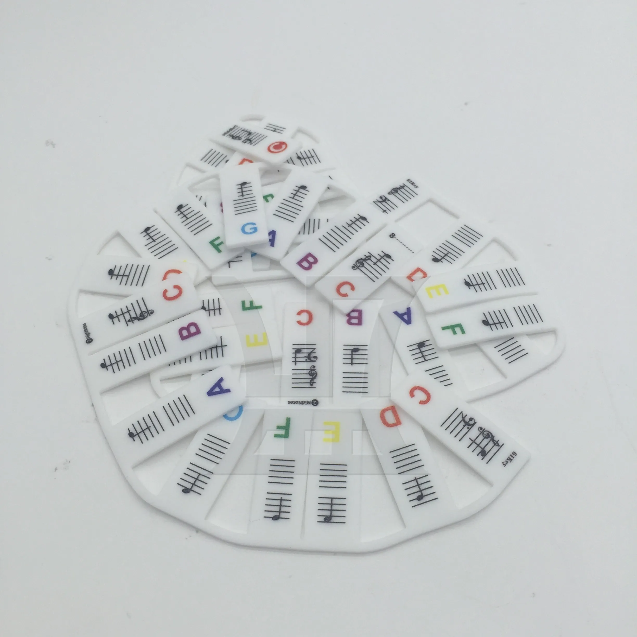 

Yibuy 1set Piano Keyboard Sheet Music Note Stickers for Electric Piano