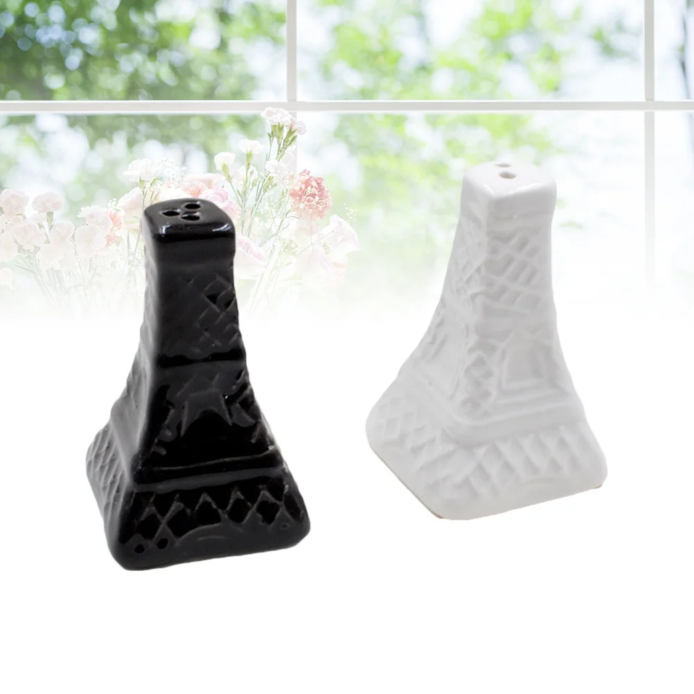 

2 шт. элегантный керамический шейкер для соли и перца в стиле Эйфелевой башни, бутылка для приправ для приготовления пищи, выпечки, свадебный сувенир, подарок