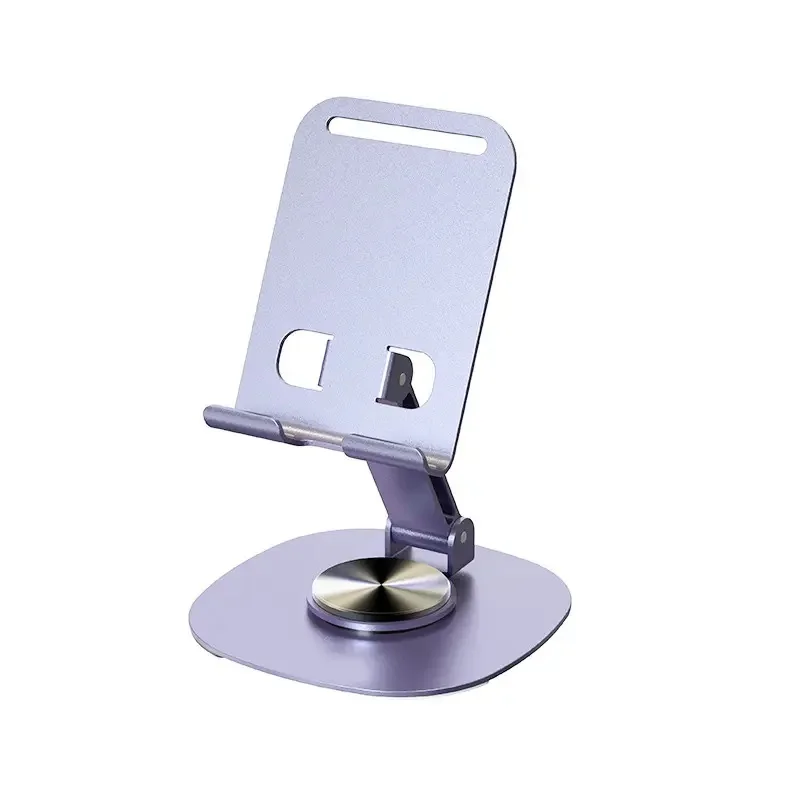 

New Design Portable Foldable Desktop Phone Stand Holder Anti-slip 360 Rotating Metal Mobile Phone Holders for All Phones