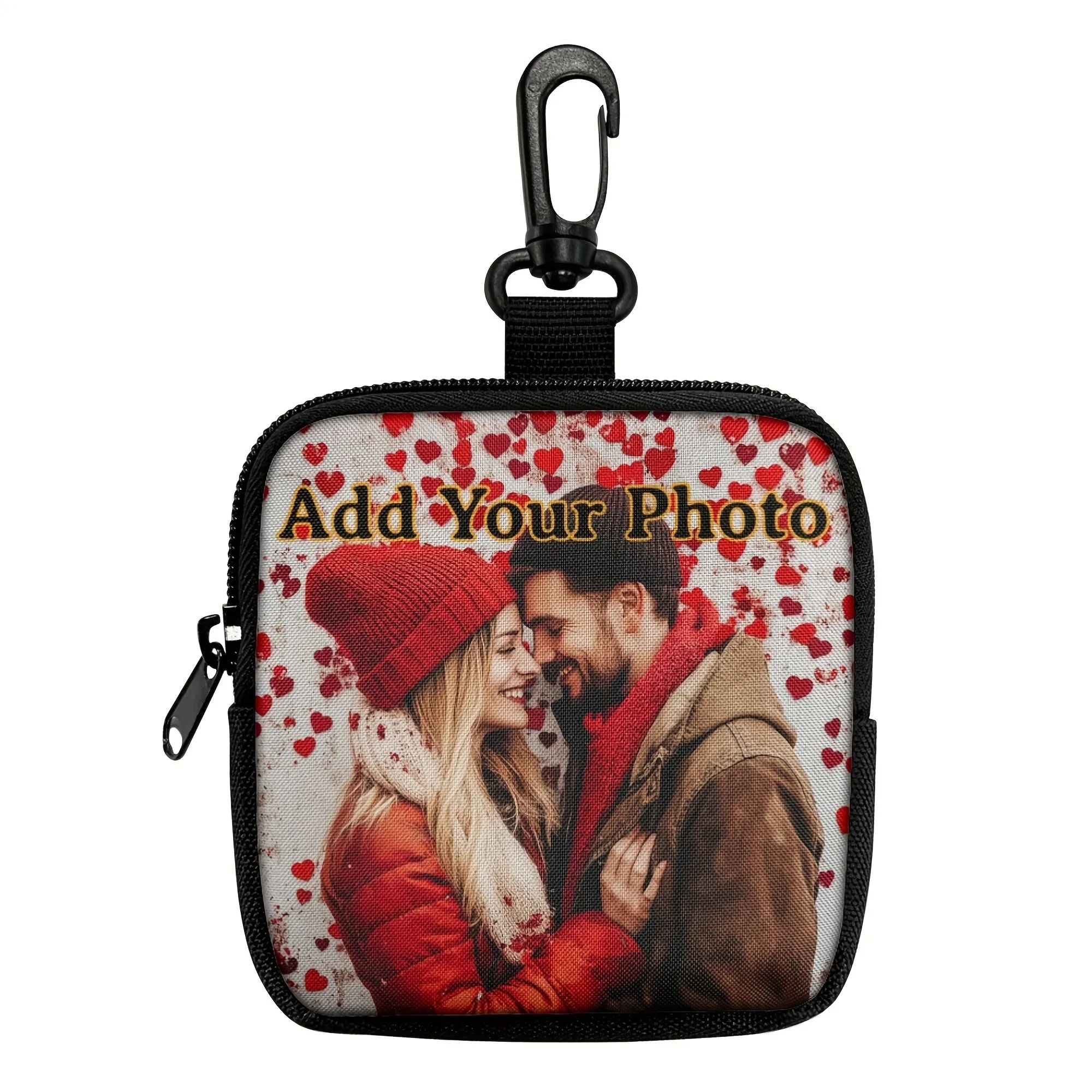 Portamonete con foto personalizzata Mini portamonete portamonete Design fotografico unico Accessori da viaggio Portafogli appesi Regali di Natale