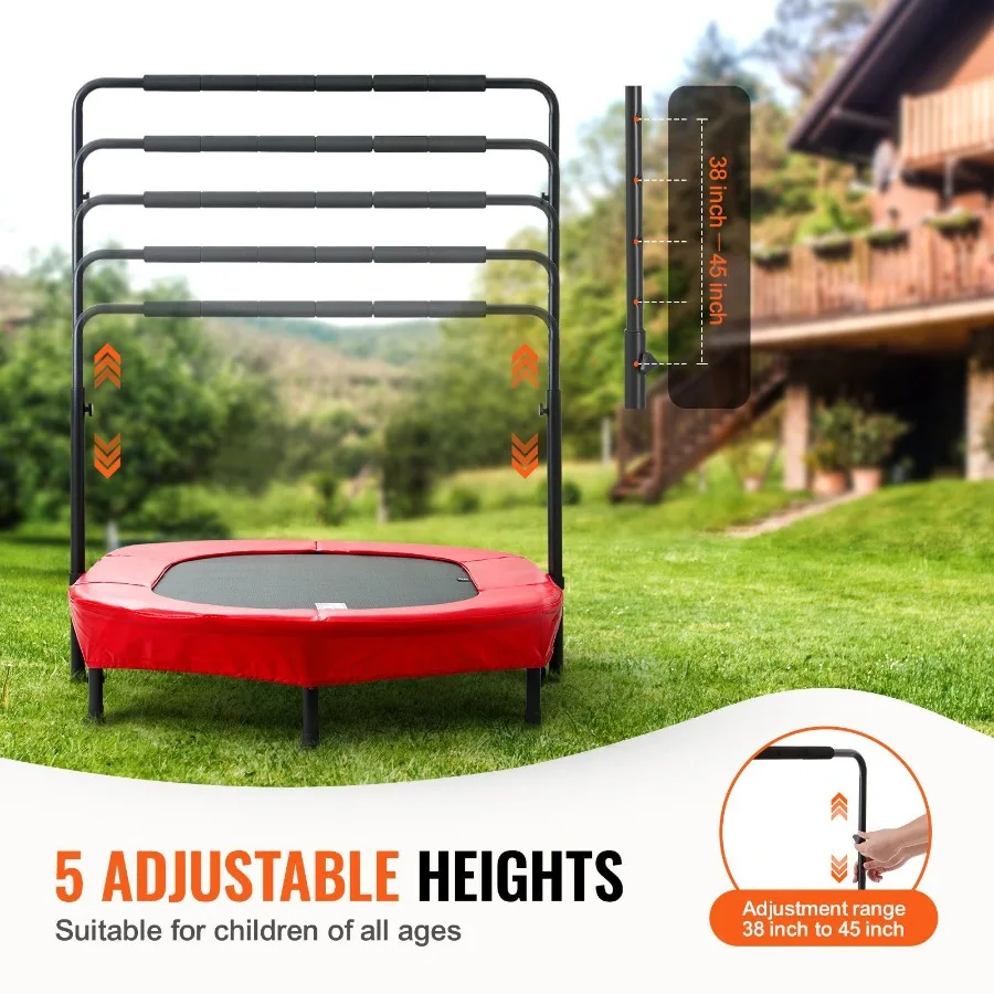 56-Trampolin für faltbare Mini-Kleinkindtrampoline für drinnen und draußen