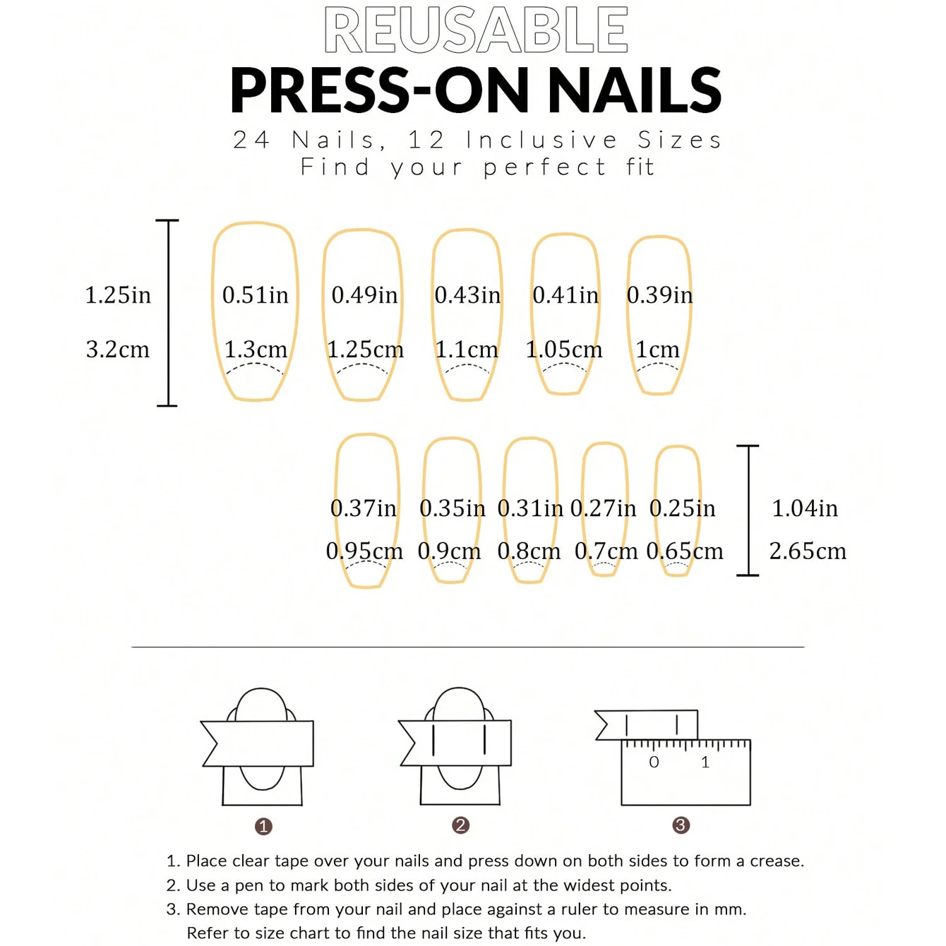 24pcs French Press Red Long Coffin Nail False Nails Reusable Acrylic Nails Full Coverage Acrylic False Nails For Daily Wear image 3