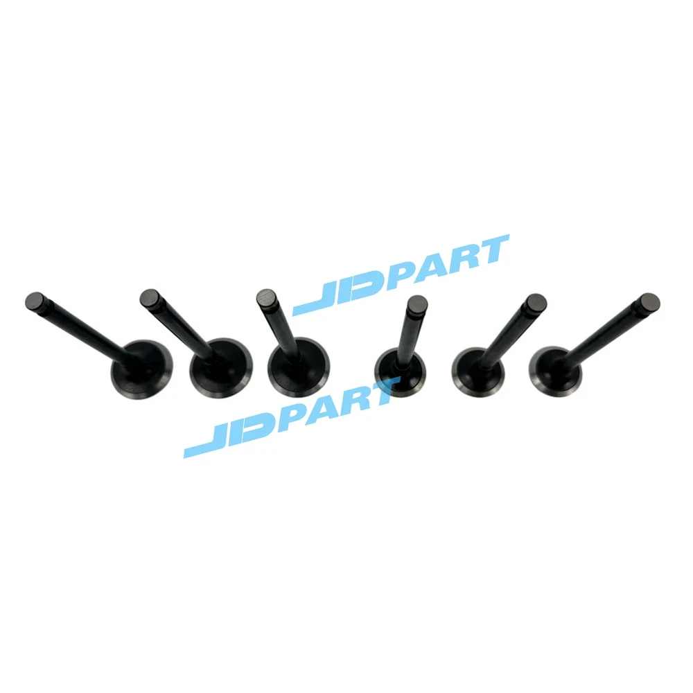 6PCS Intake and Exhaust Valve For Yanmar 3GM30 Engine Spare Parts