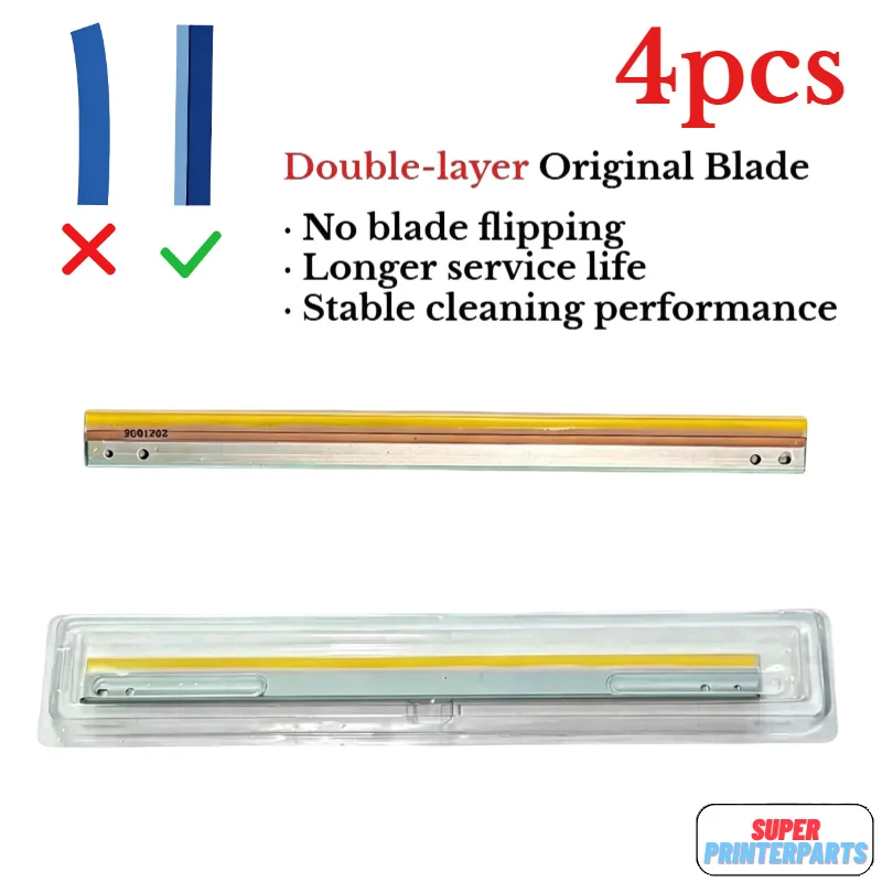 4pcs Double-layer Drum Cleaning Blade for Ricoh Aficio 1015 1018 220 270 2015 2016 2018 2020 MP1600 MP2000 MP2500 B0392289