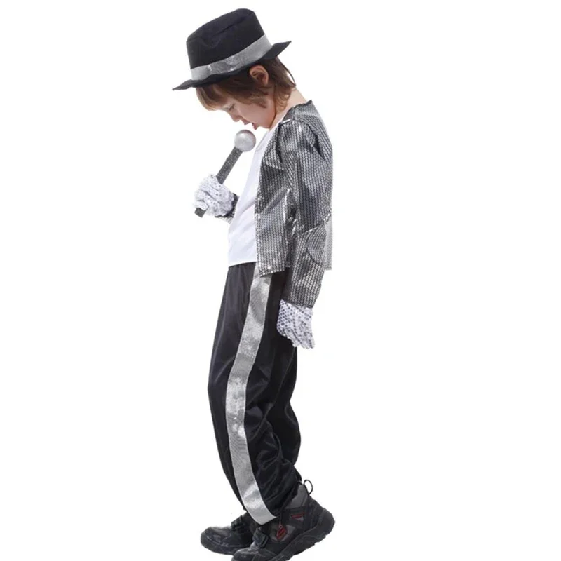 Kids Boys Michael Jackson Cosplay Costume Birthday Party Performance  Masquerade Billie Jean Superstar Stage Costumes
