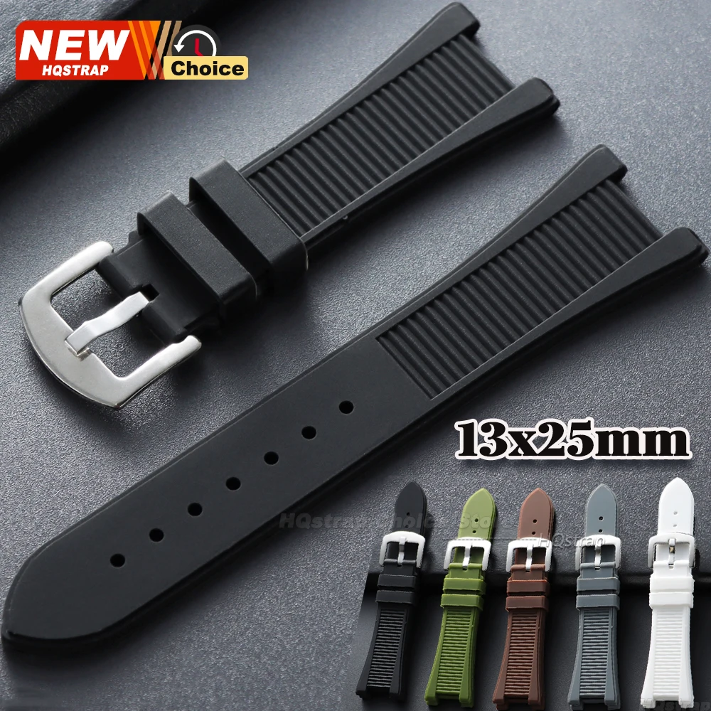 25x13mm Silicone Strap for Patek Philippe Watch Band Series 5711/5712/5980 Women Men Waterproof Bracelet Sport Rubber Wristband