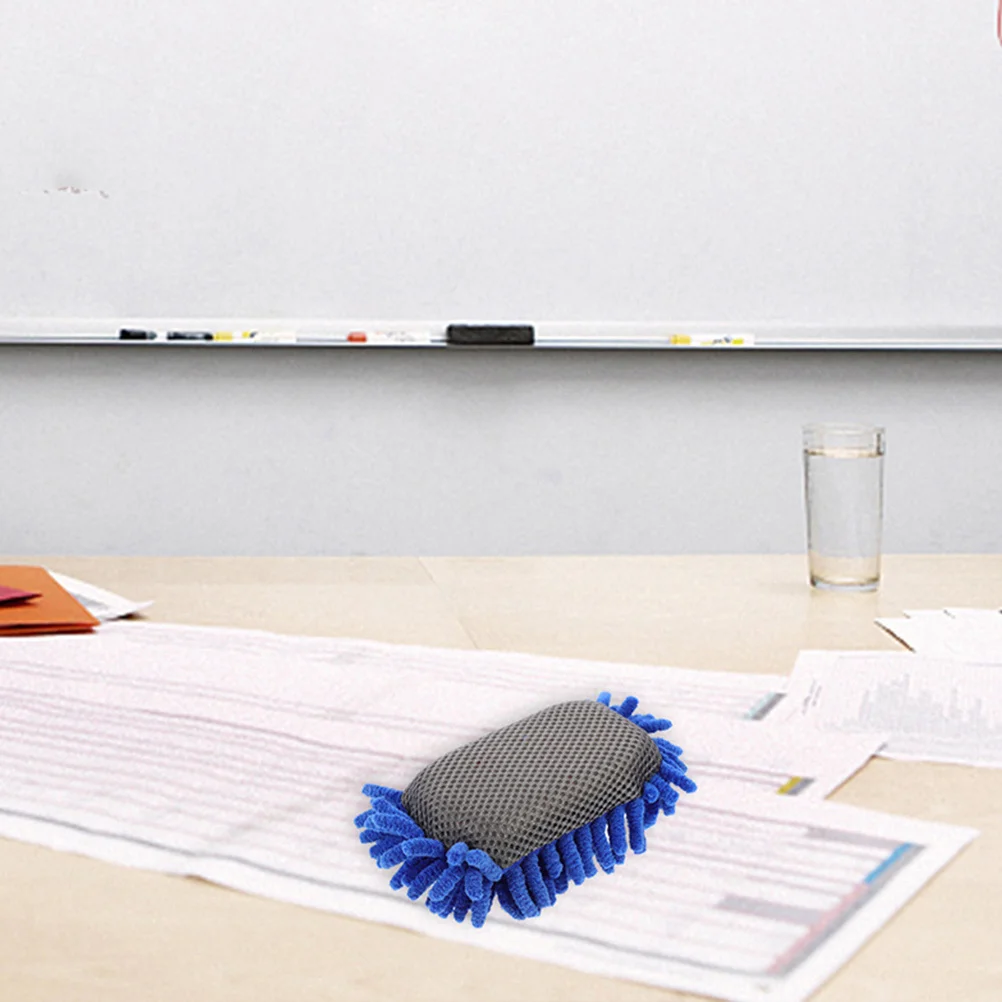 

4Pcs Classroom Chalkboard Erasers Soft Chenille Sponge Small Whiteboard Dry Erase Board Cleaner Washable Portable