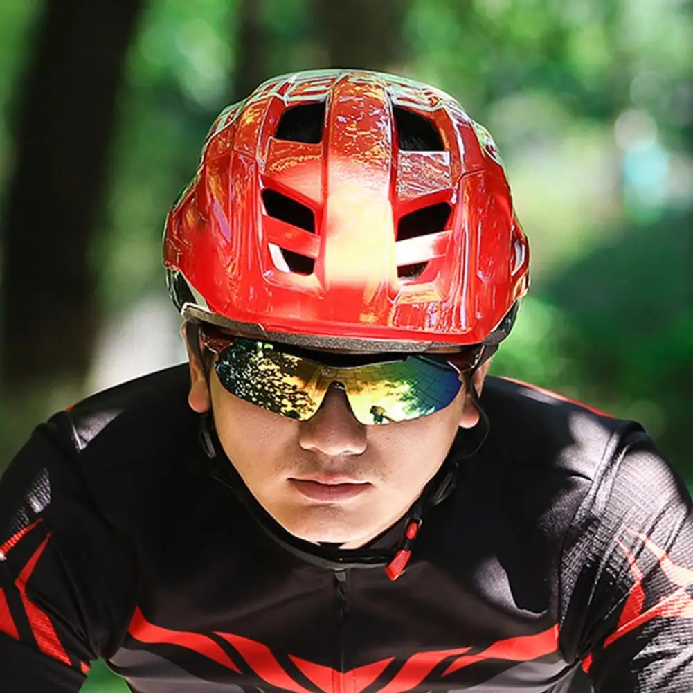 

MTB Bike Helmet Round Men Women Sport Accessory Cycling Helmet Adjustable Head Size Mountain Road Bicycle Helmets