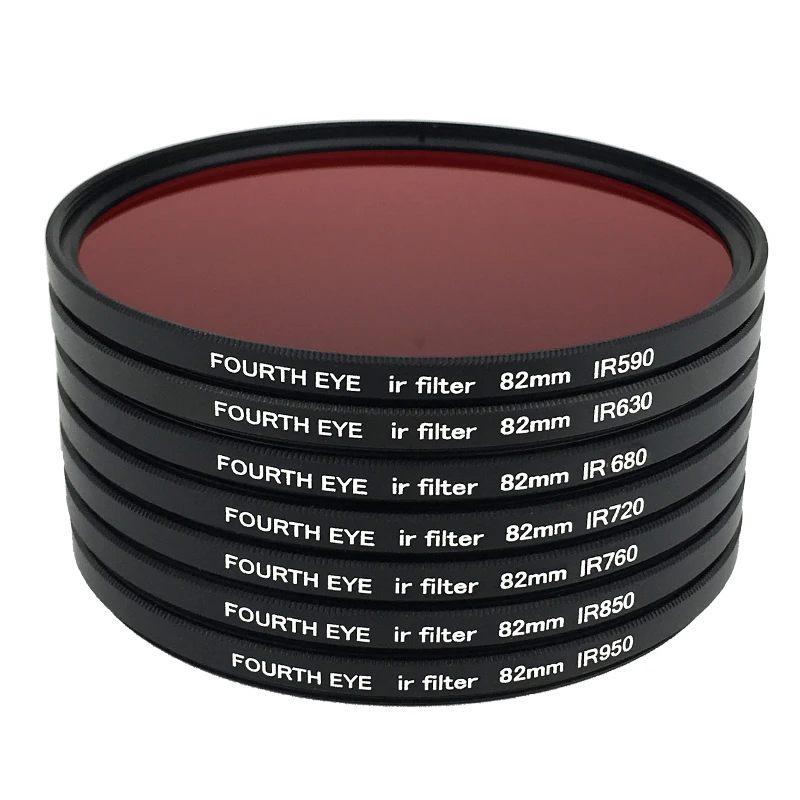 30MM-82MM Infrared Infra-red IR Filter 590nm 680nm 720nm 760nm 850nm 950nm Fun Artistic Photography Camera Filter