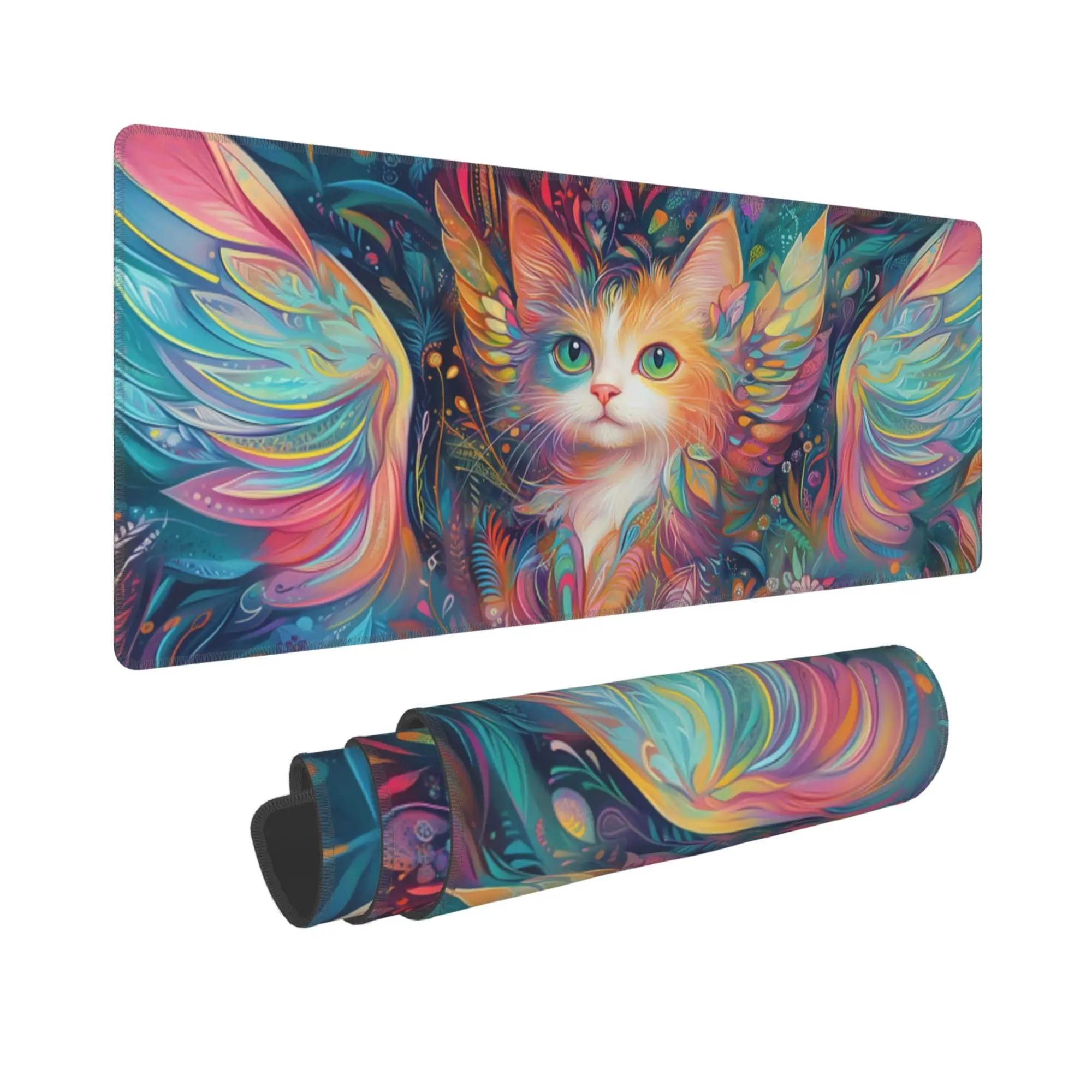 

Cute Cat Pattern Mouse Pad, Adorable Desktop Decoration, Non-slip Waterproof Gaming Mouse Pad, The Perfect Gift for Friends.