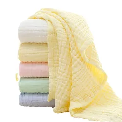 6 Layer Cotton Muslin Baby Blankets Thick Soft and Breathable Designed for Newborns Comfortable in Air Conditioned Environments