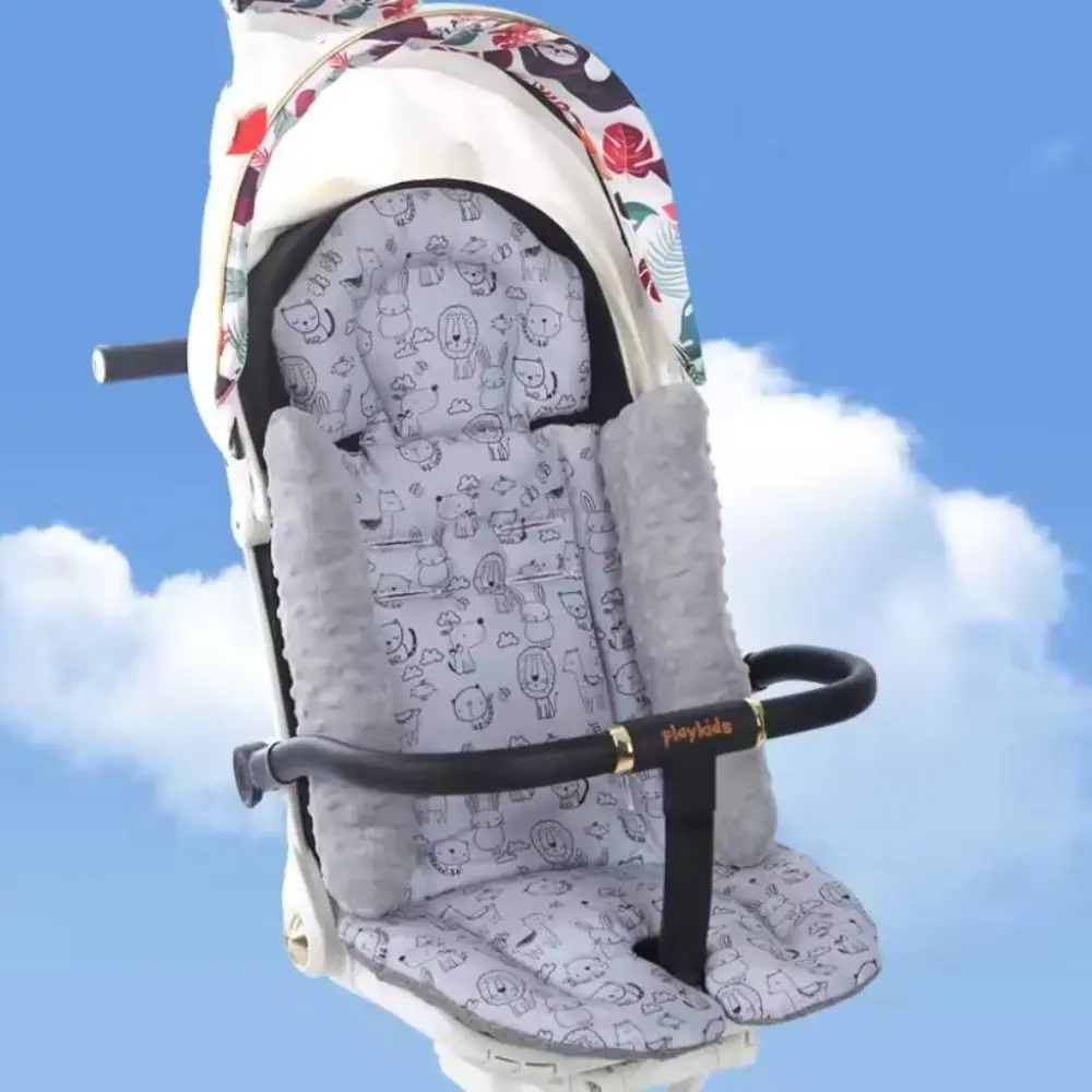 Cartoon Pattern Baby Stroller Cushion Baby Seat Cushion Seat Liner Pushchair Car Mat Car Seat Pram Cushion Trolley Mattress
