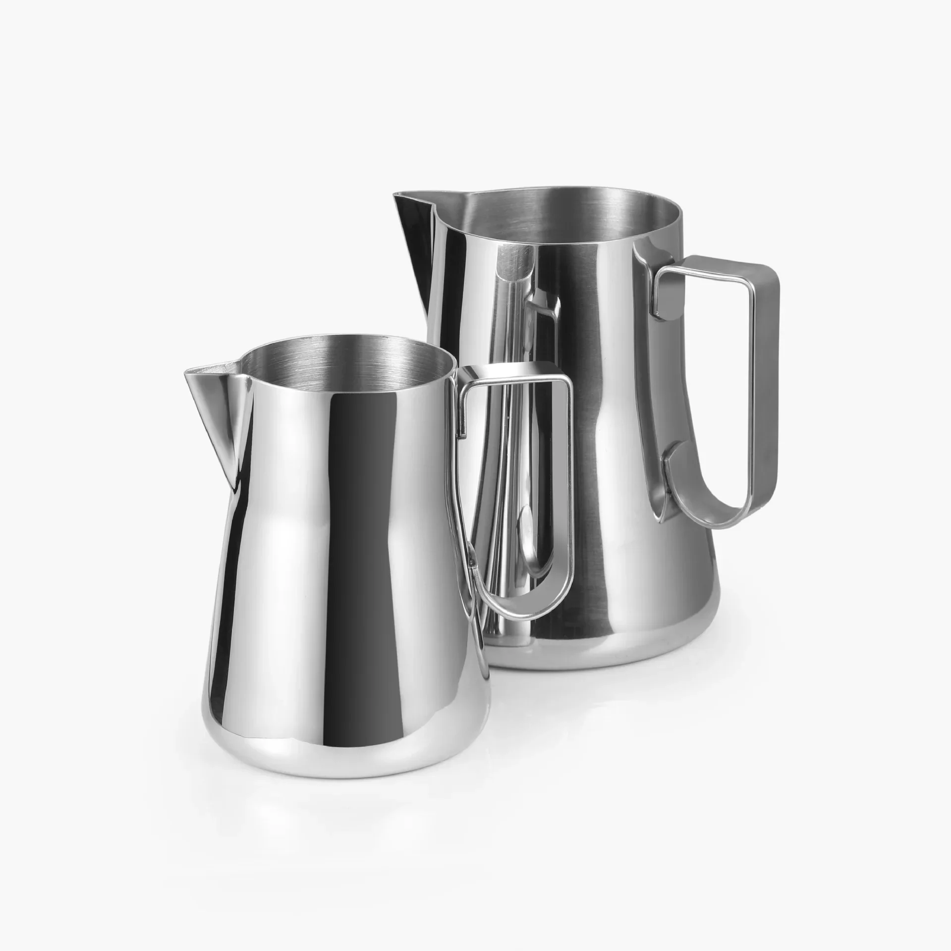 350/600ML Stainless Steel Pointed Mouth Flower Cup Fancy Pot Milk Foam Process Kettle Cup Coffee Etching Roller Milk Foam Cup