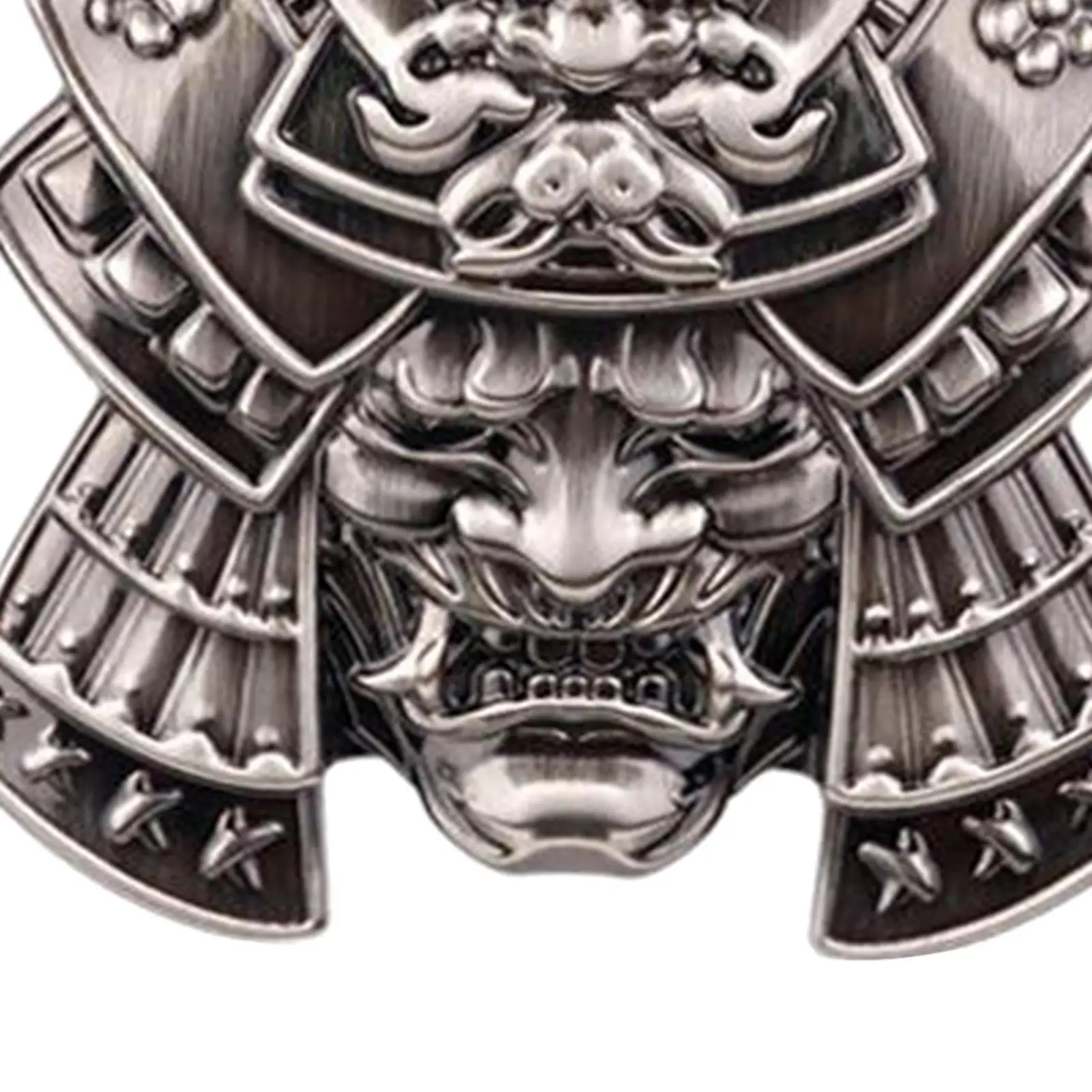 3-5pack 3D Samurai Mask SUV Car Sticker Trunk Tumblers Badge Decal Silver